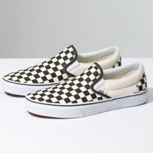 Off white checkered vans!